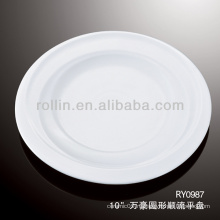 Хороший высокий белый фарфор круглый плоский plate